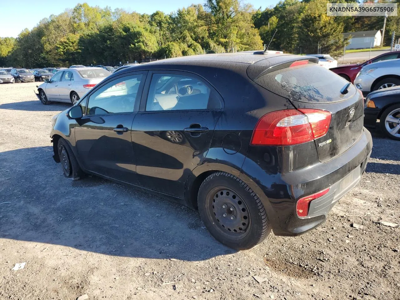 2016 Kia Rio Ex VIN: KNADN5A39G6575906 Lot: 75022524