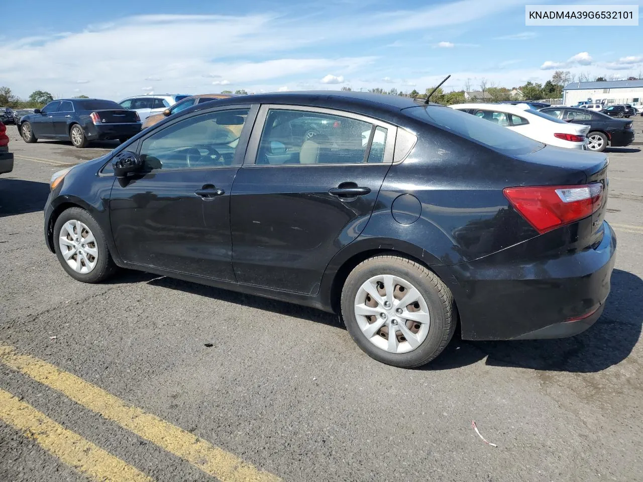 2016 Kia Rio Lx VIN: KNADM4A39G6532101 Lot: 75082224