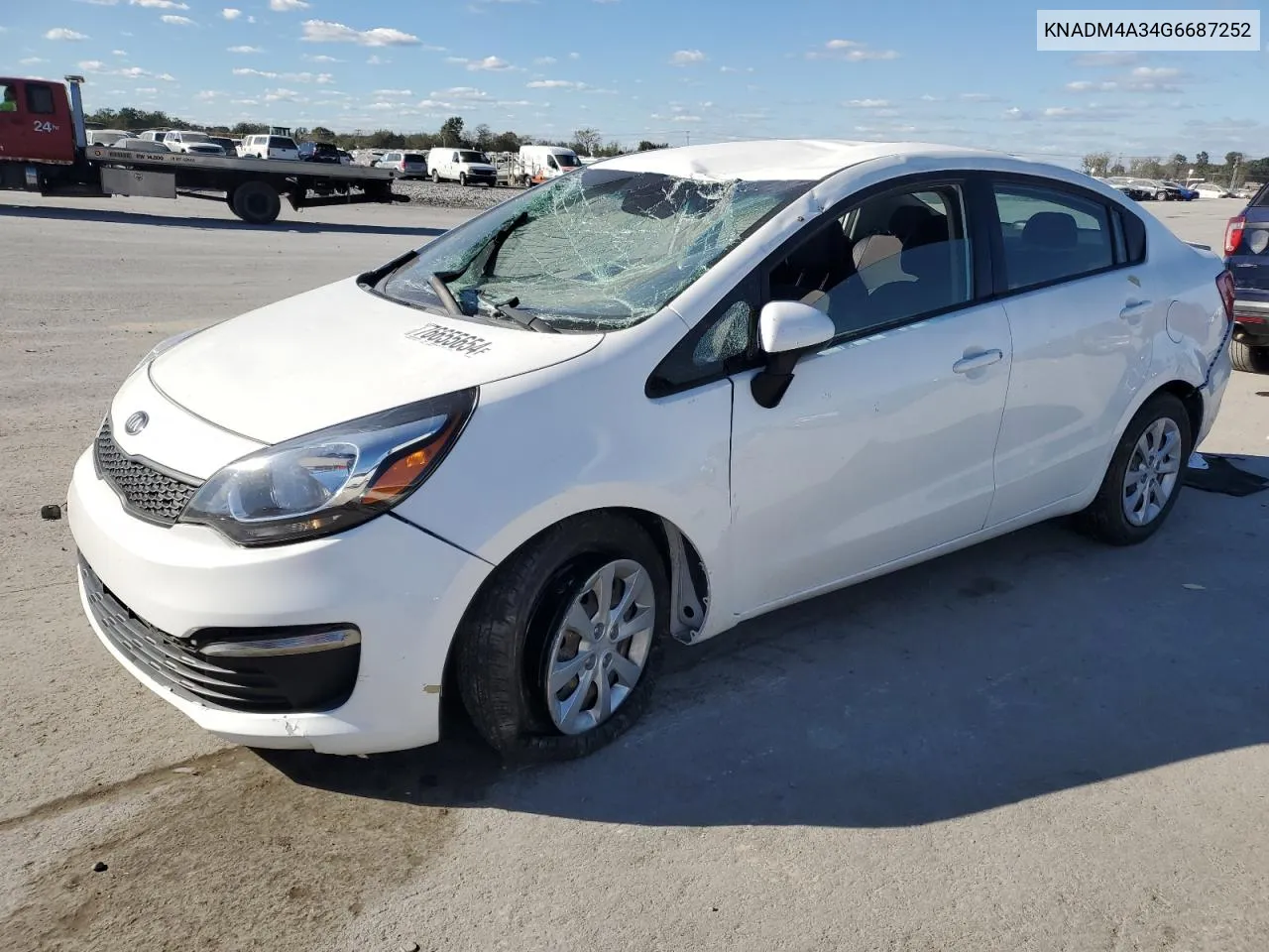 KNADM4A34G6687252 2016 Kia Rio Lx