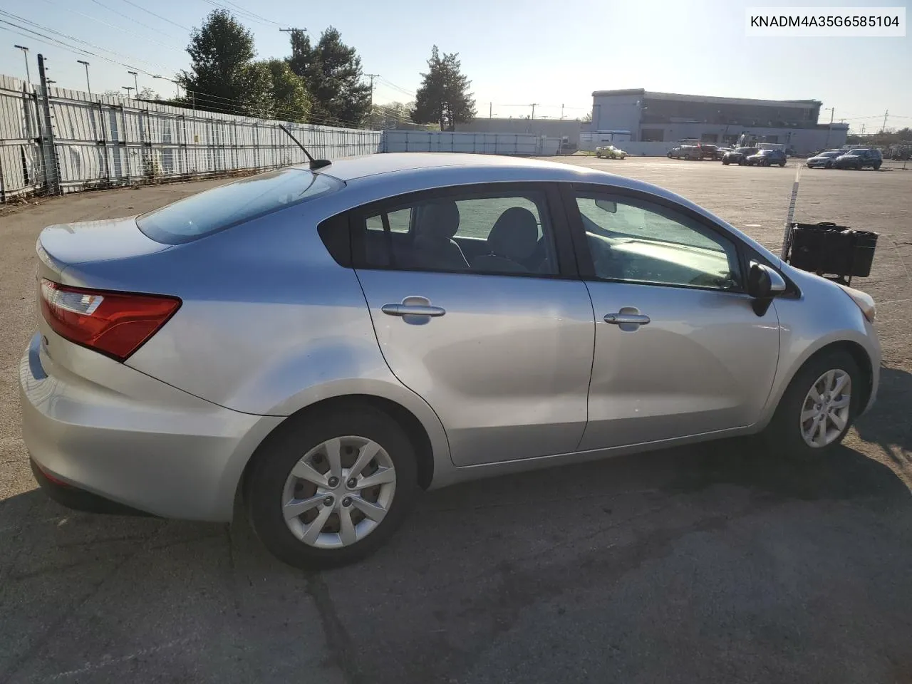 2016 Kia Rio Lx VIN: KNADM4A35G6585104 Lot: 77008014