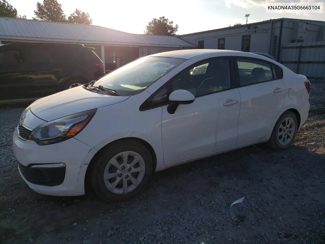 2016 Kia Rio Ex VIN: KNADN4A35G6663104 Lot: 77026294