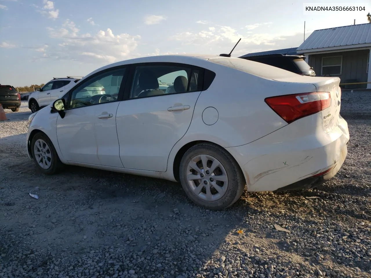 2016 Kia Rio Ex VIN: KNADN4A35G6663104 Lot: 77026294