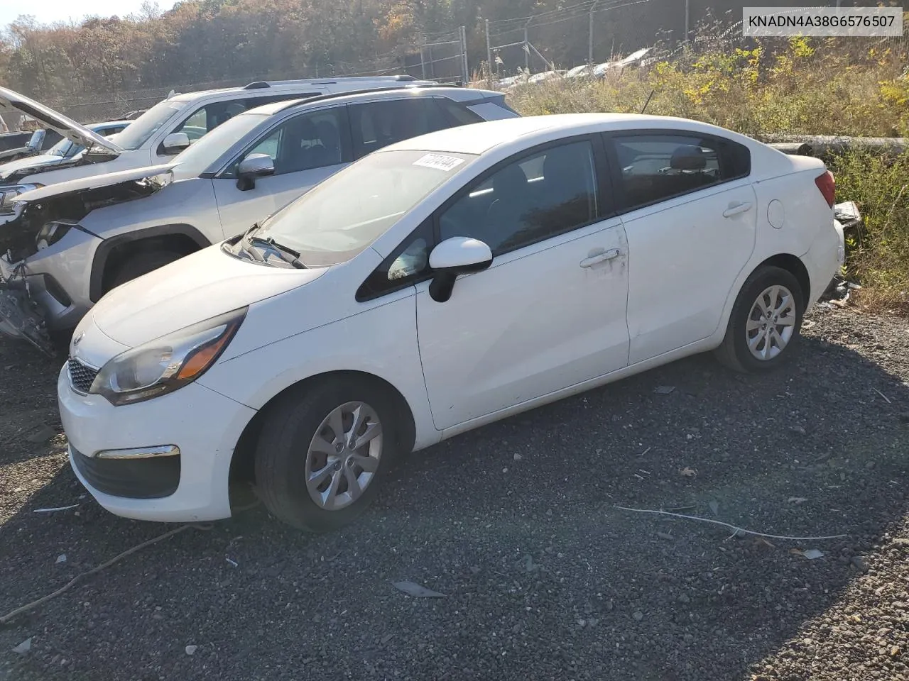 2016 Kia Rio Ex VIN: KNADN4A38G6576507 Lot: 77274744