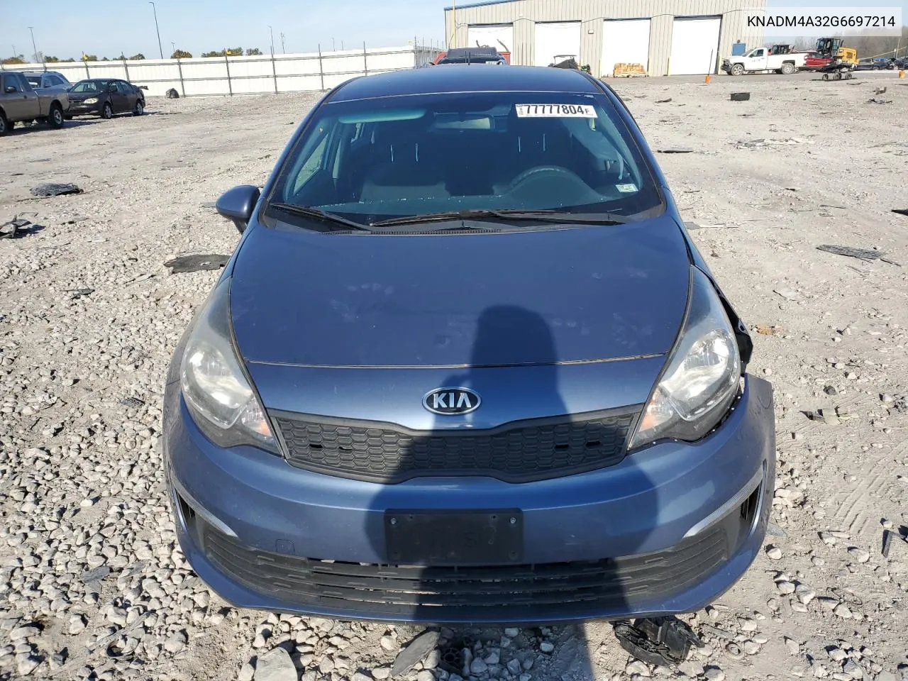 2016 Kia Rio Lx VIN: KNADM4A32G6697214 Lot: 77777804