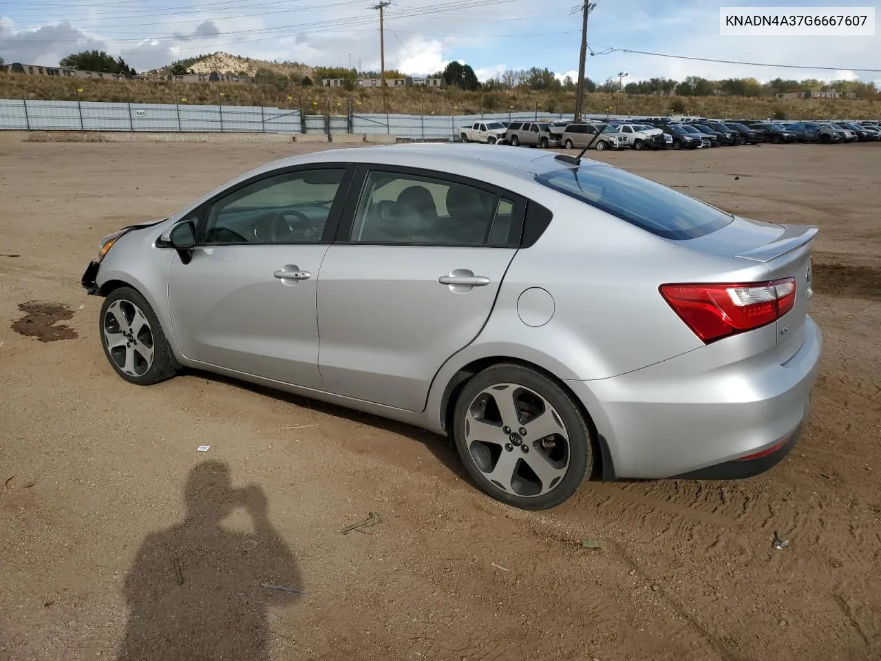 2016 Kia Rio Ex VIN: KNADN4A37G6667607 Lot: 78076914