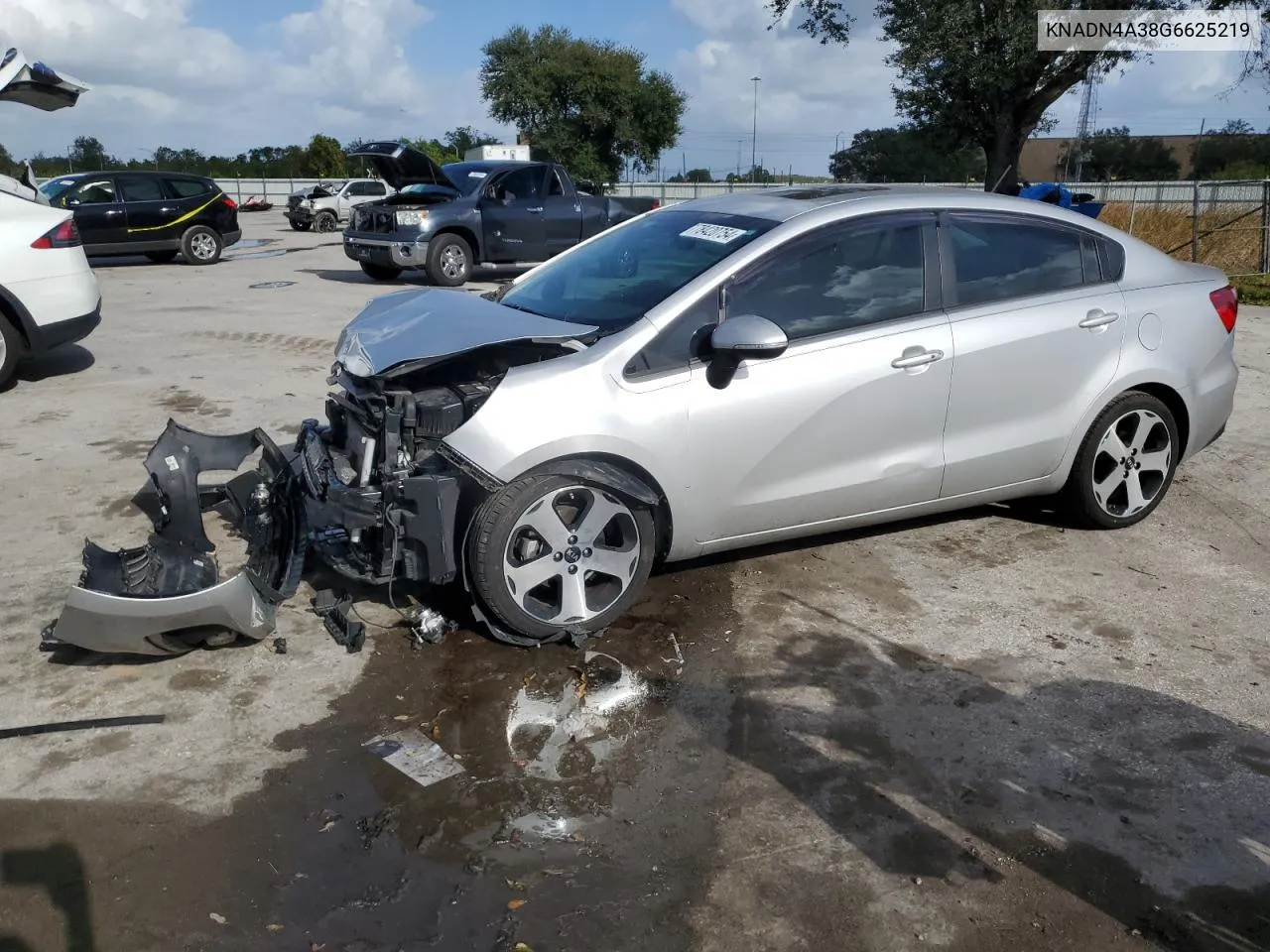 2016 Kia Rio Ex VIN: KNADN4A38G6625219 Lot: 78420754