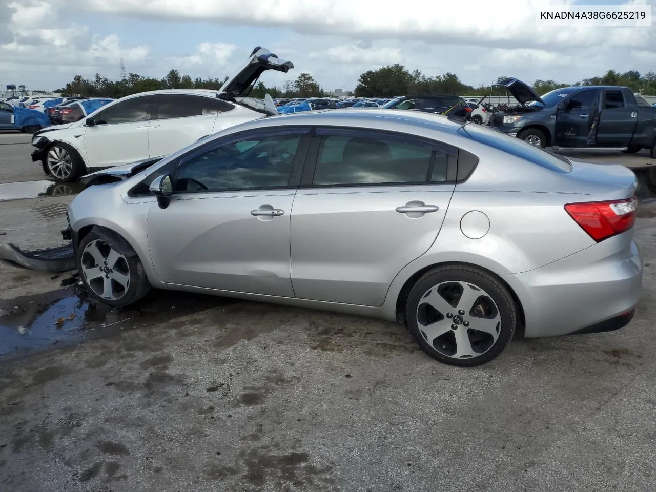 2016 Kia Rio Ex VIN: KNADN4A38G6625219 Lot: 78420754