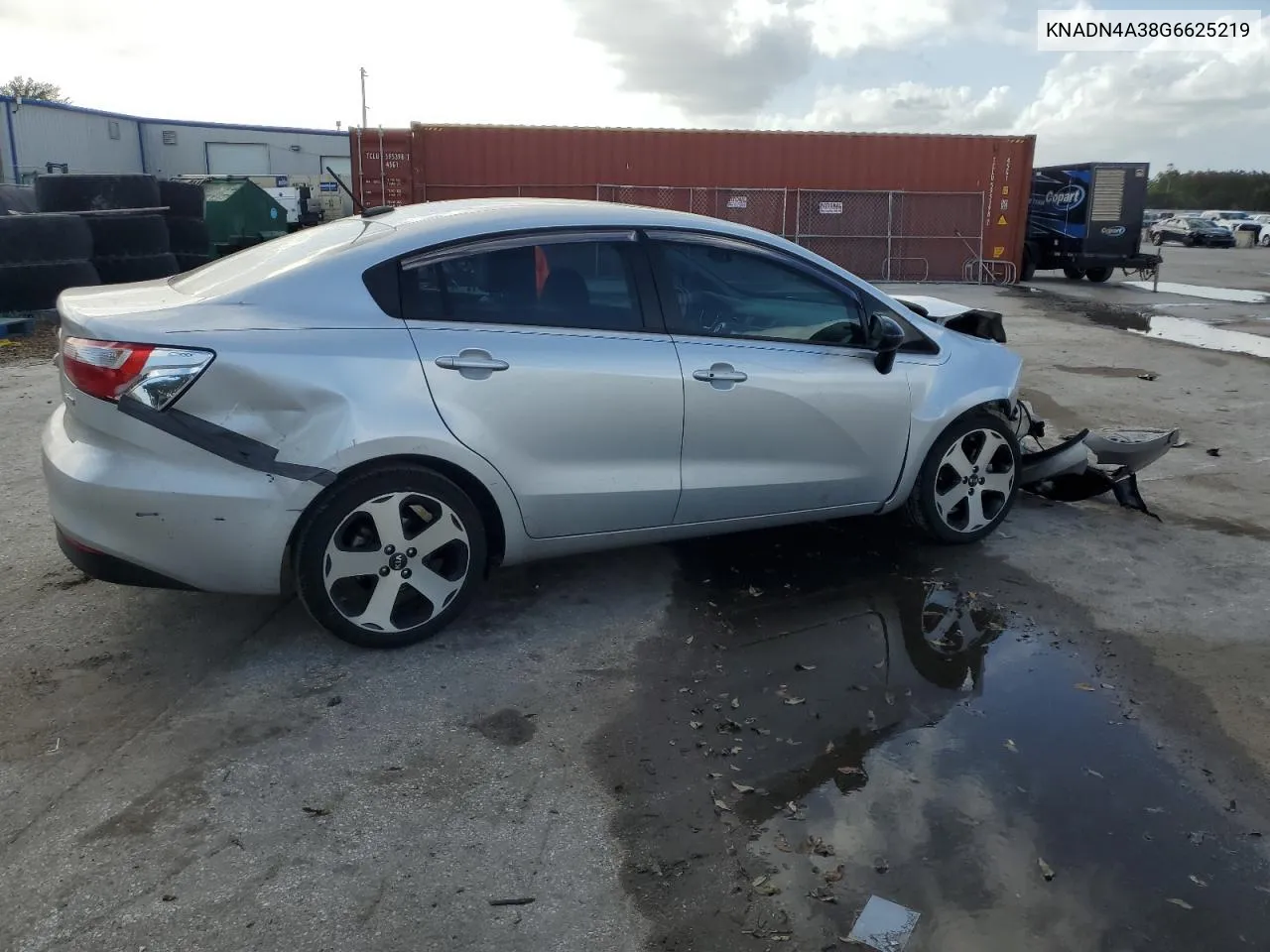 2016 Kia Rio Ex VIN: KNADN4A38G6625219 Lot: 78420754