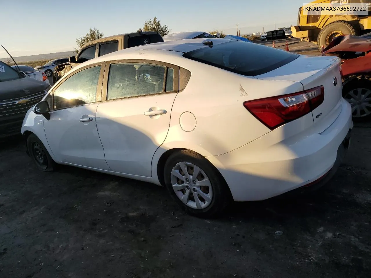 2016 Kia Rio Lx VIN: KNADM4A37G6692722 Lot: 78437094