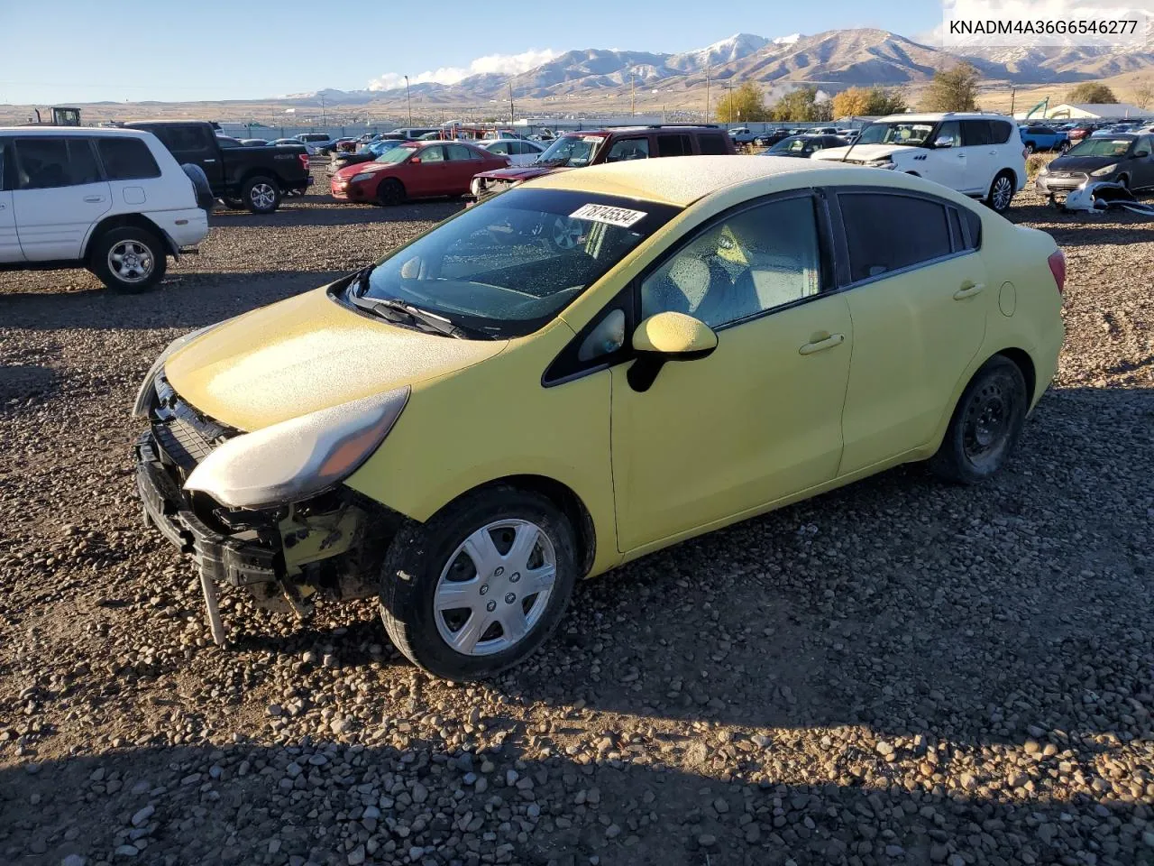 2016 Kia Rio Lx VIN: KNADM4A36G6546277 Lot: 78745534