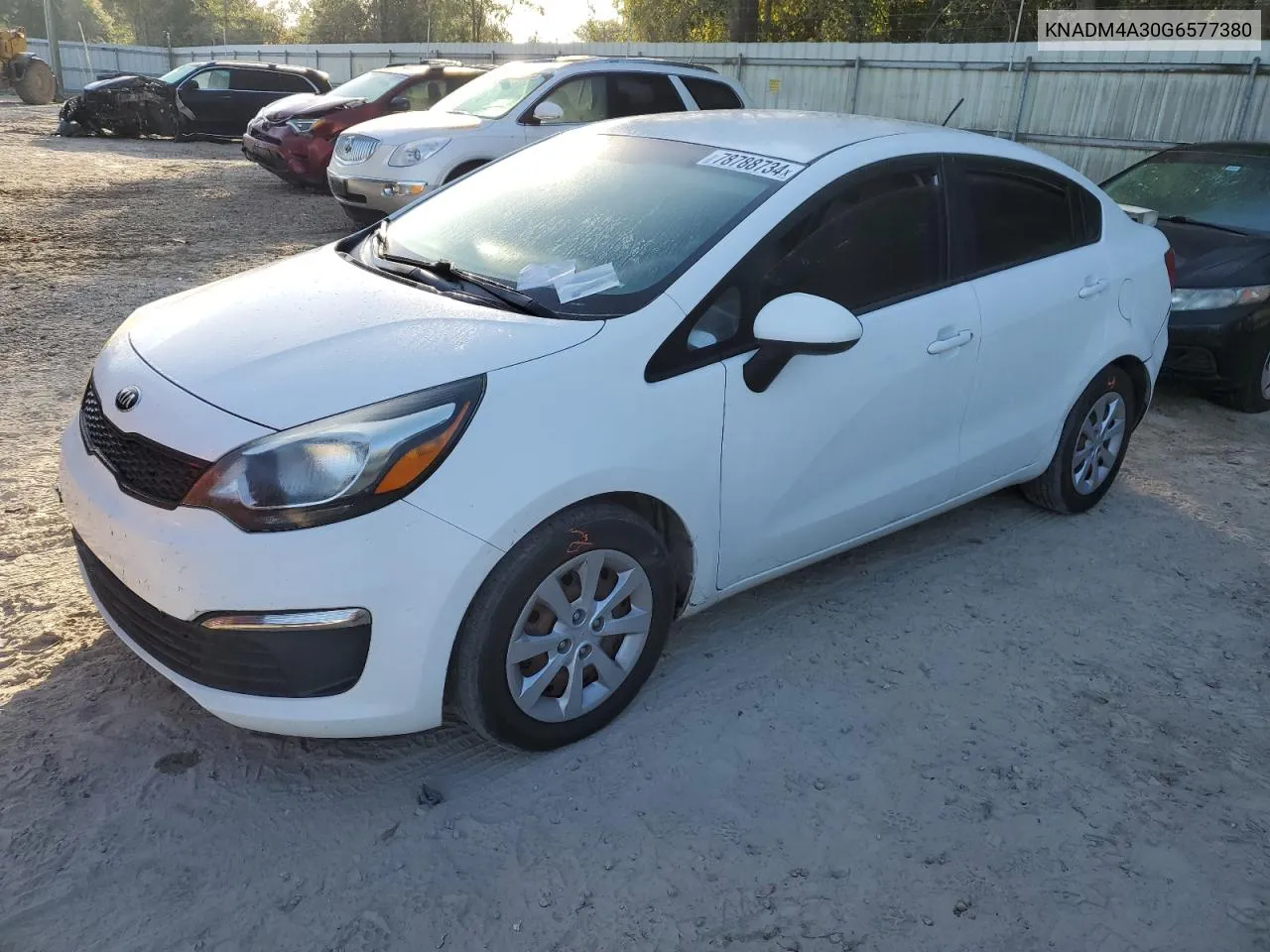 2016 Kia Rio Lx VIN: KNADM4A30G6577380 Lot: 78788734