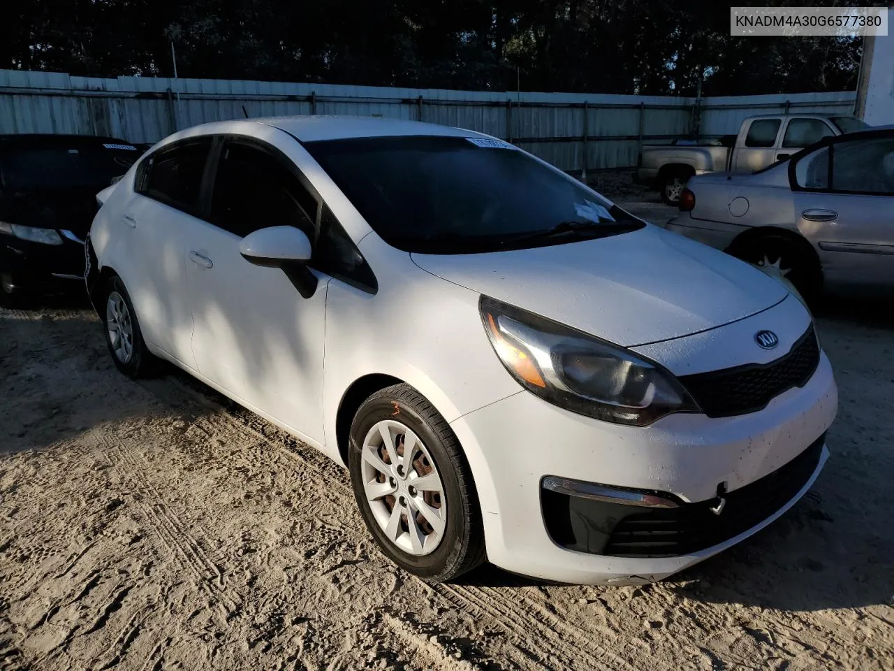 2016 Kia Rio Lx VIN: KNADM4A30G6577380 Lot: 78788734