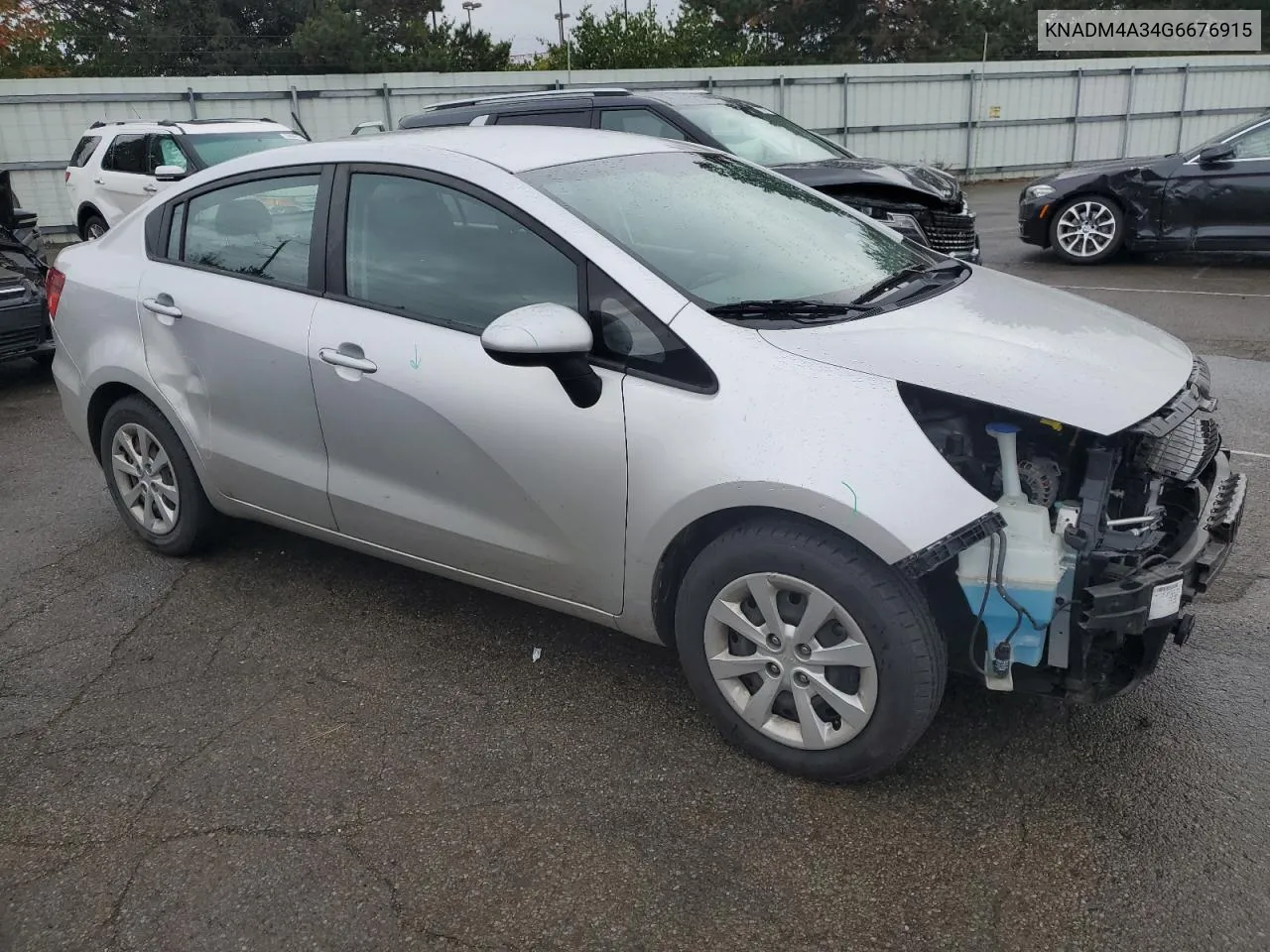 2016 Kia Rio Lx VIN: KNADM4A34G6676915 Lot: 79419564