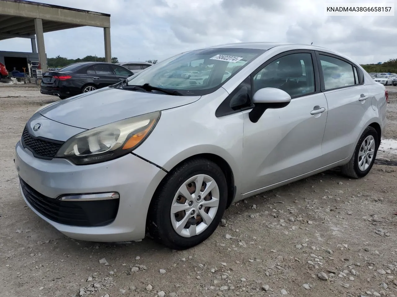 2016 Kia Rio Lx VIN: KNADM4A38G6658157 Lot: 79502274