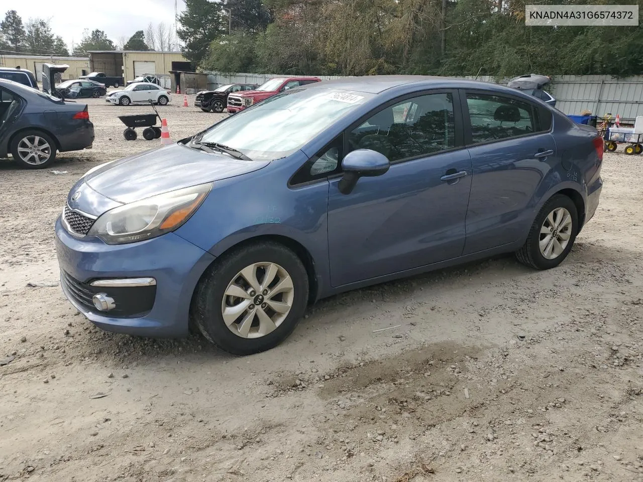 2016 Kia Rio Ex VIN: KNADN4A31G6574372 Lot: 79624814