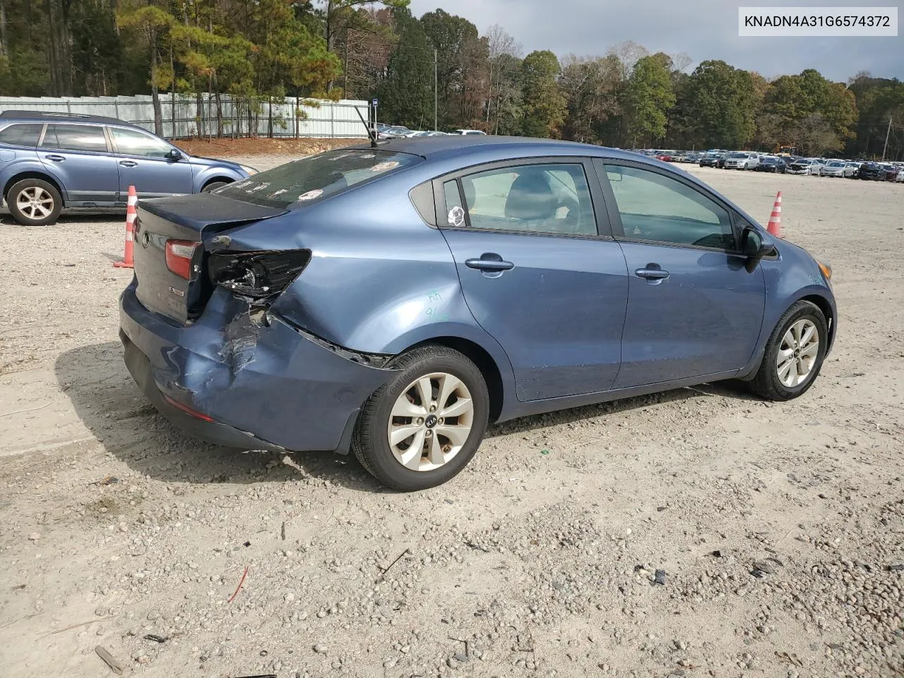 2016 Kia Rio Ex VIN: KNADN4A31G6574372 Lot: 79624814