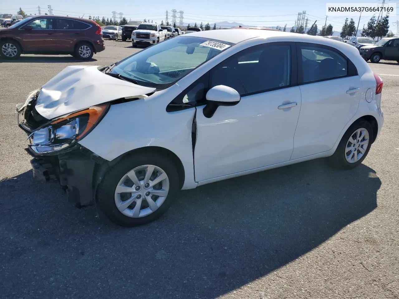 2016 Kia Rio Lx VIN: KNADM5A37G6647169 Lot: 79739304