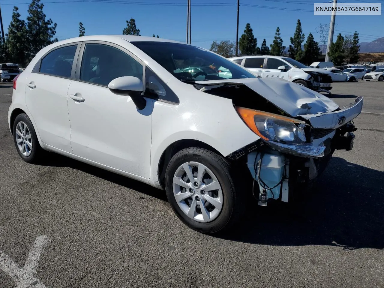 2016 Kia Rio Lx VIN: KNADM5A37G6647169 Lot: 79739304