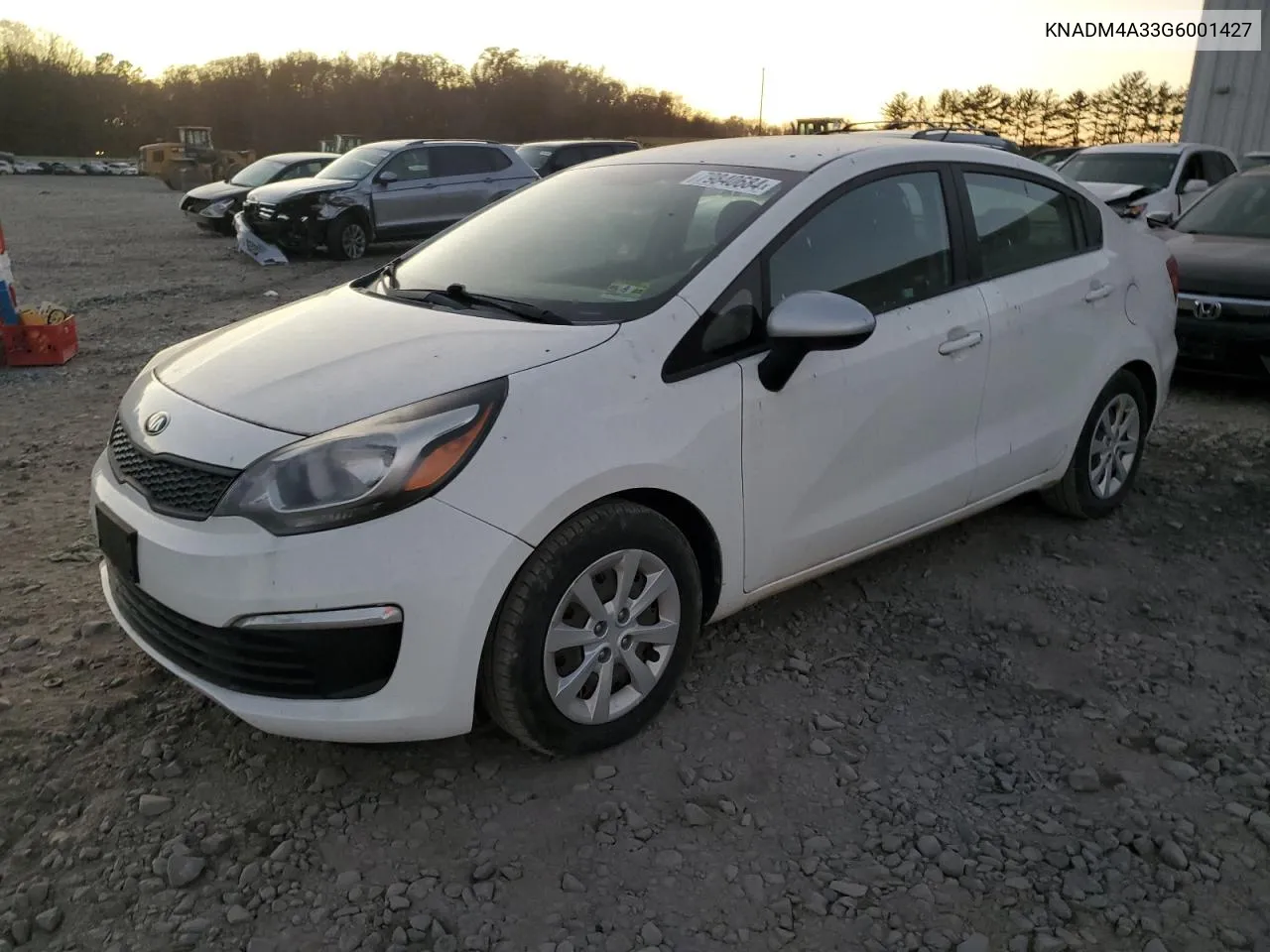 2016 Kia Rio Lx VIN: KNADM4A33G6001427 Lot: 79840684