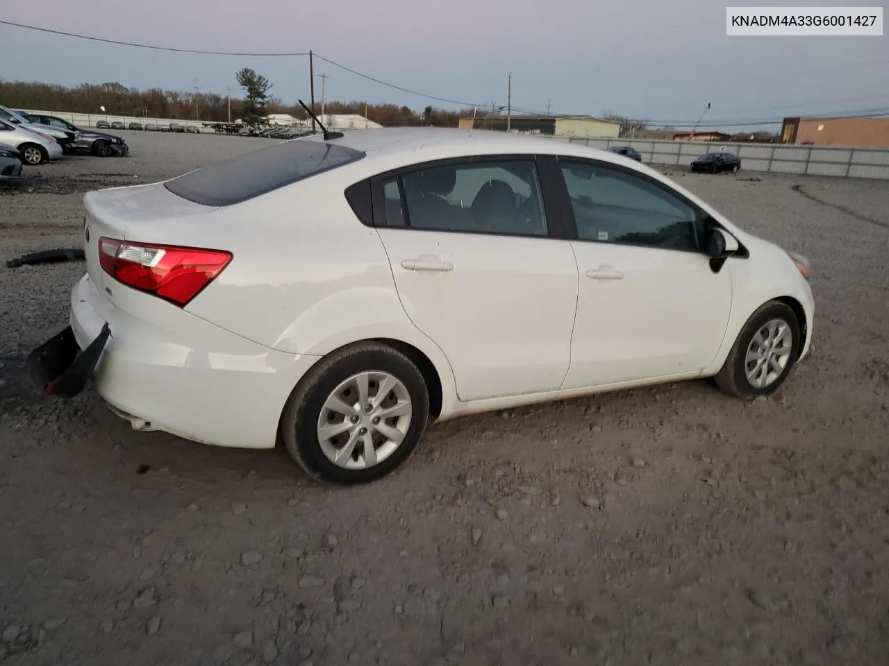 2016 Kia Rio Lx VIN: KNADM4A33G6001427 Lot: 79840684