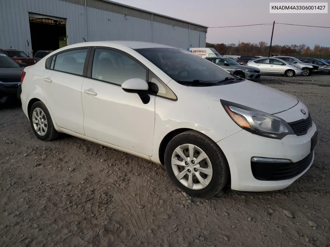 2016 Kia Rio Lx VIN: KNADM4A33G6001427 Lot: 79840684