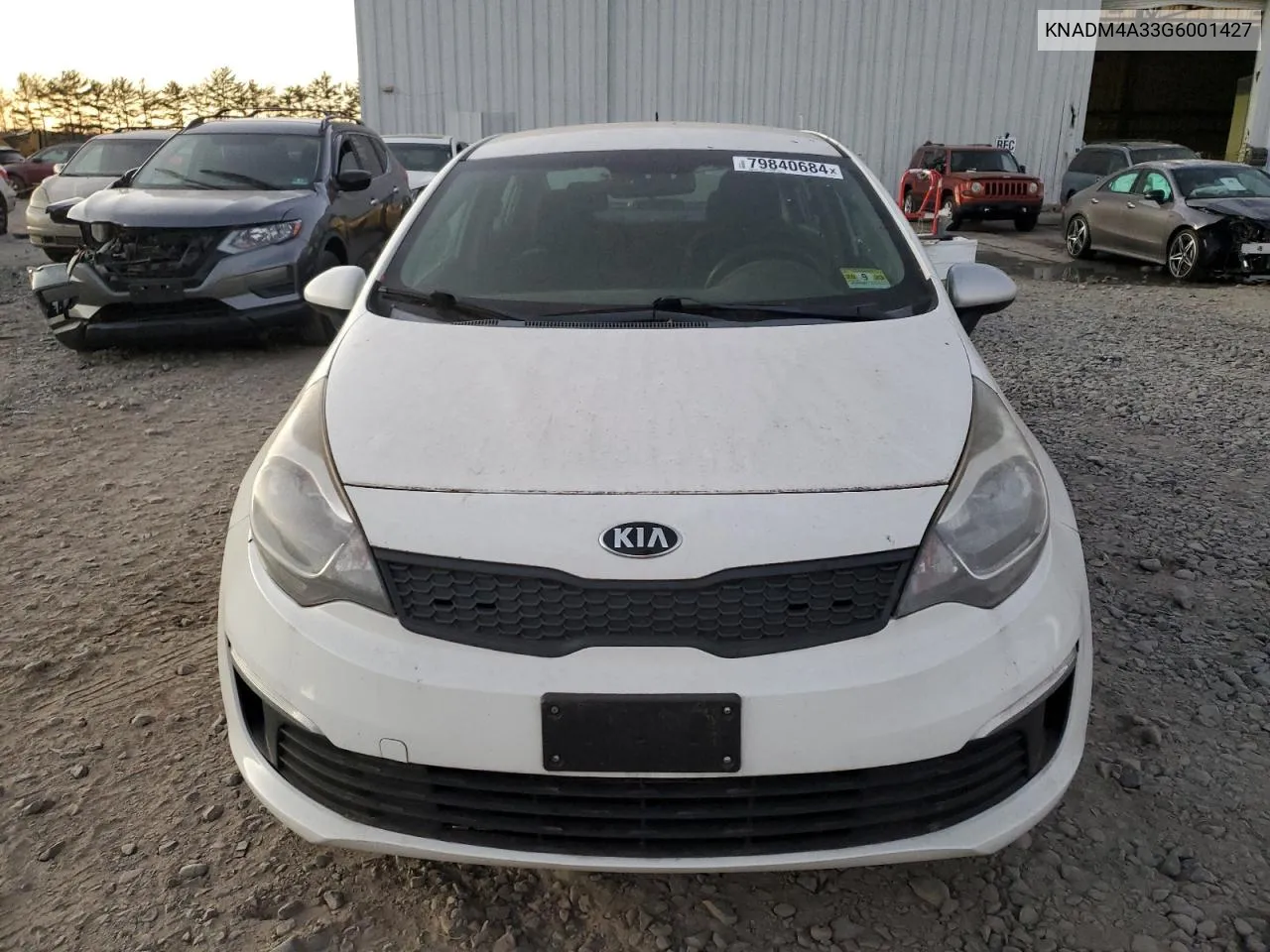 2016 Kia Rio Lx VIN: KNADM4A33G6001427 Lot: 79840684