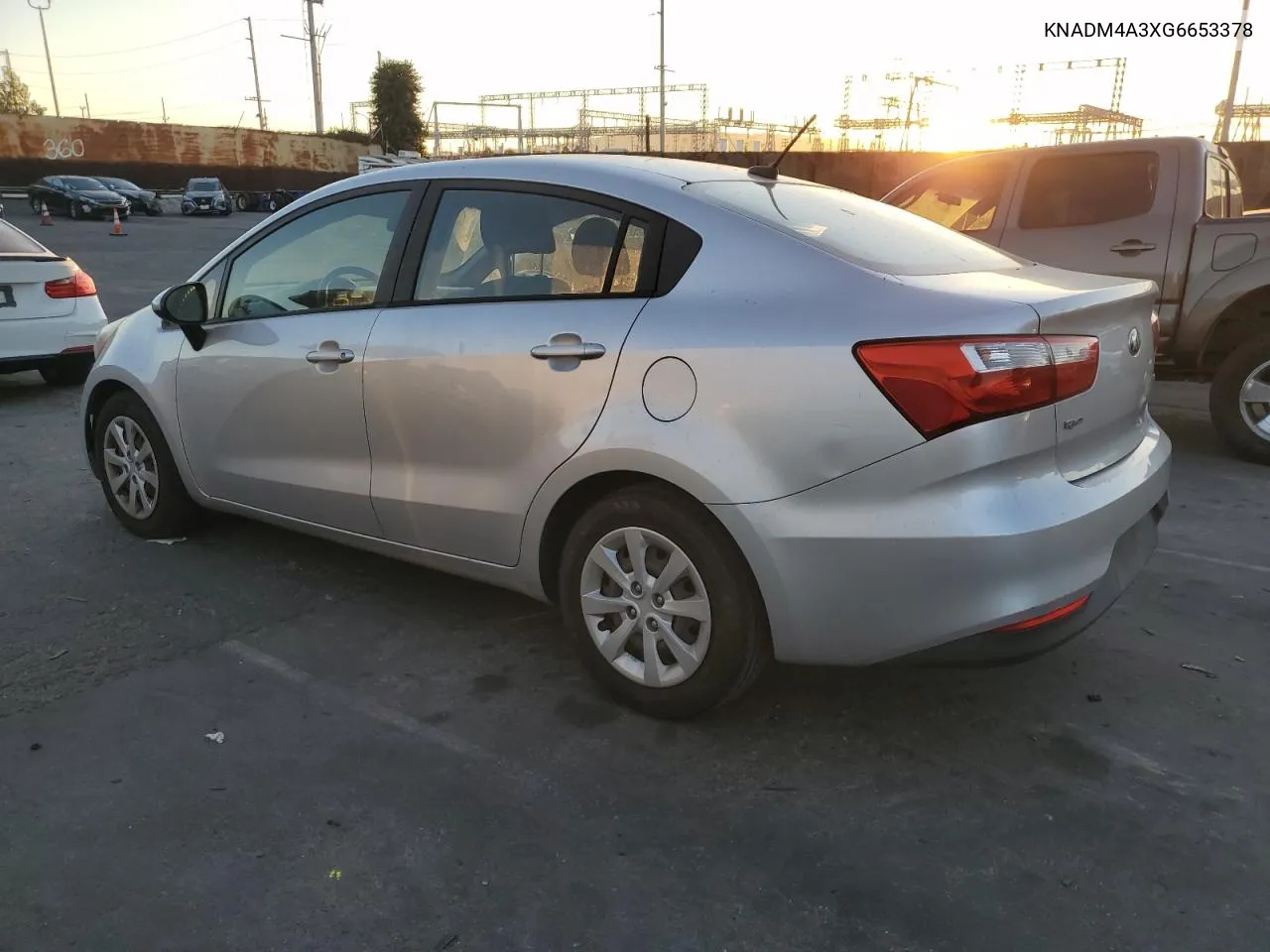 2016 Kia Rio Lx VIN: KNADM4A3XG6653378 Lot: 80147244