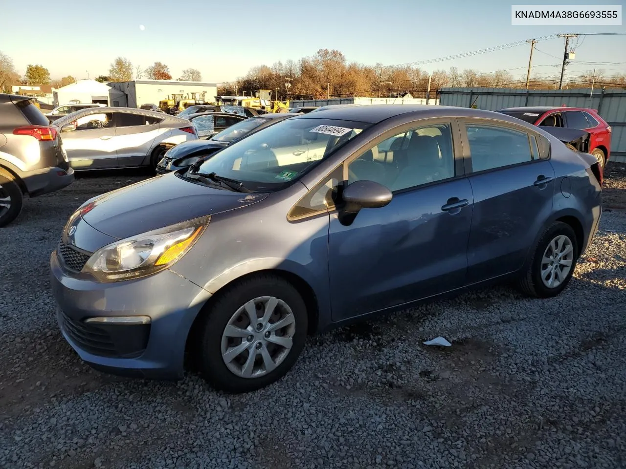 KNADM4A38G6693555 2016 Kia Rio Lx