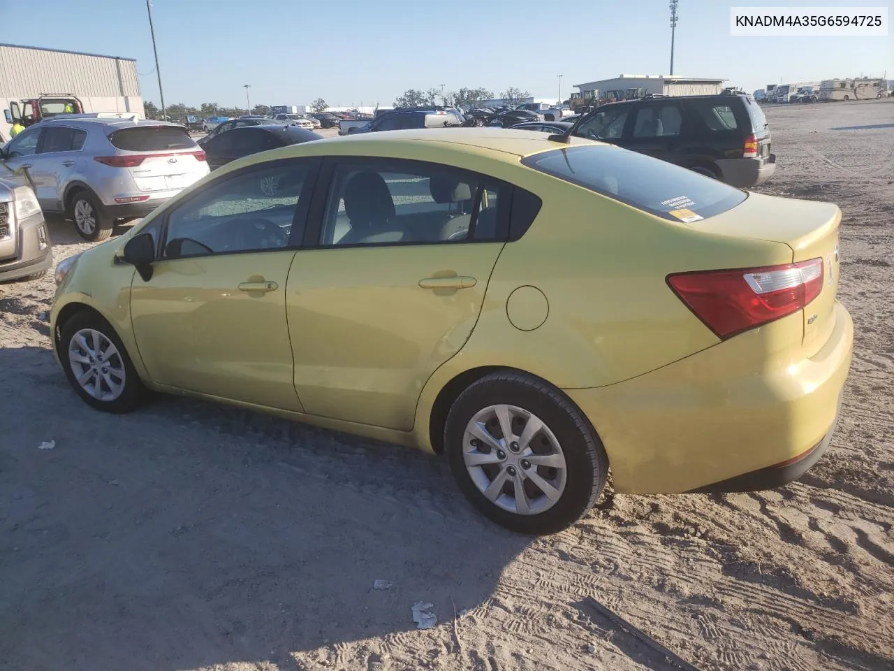 2016 Kia Rio Lx VIN: KNADM4A35G6594725 Lot: 81190324