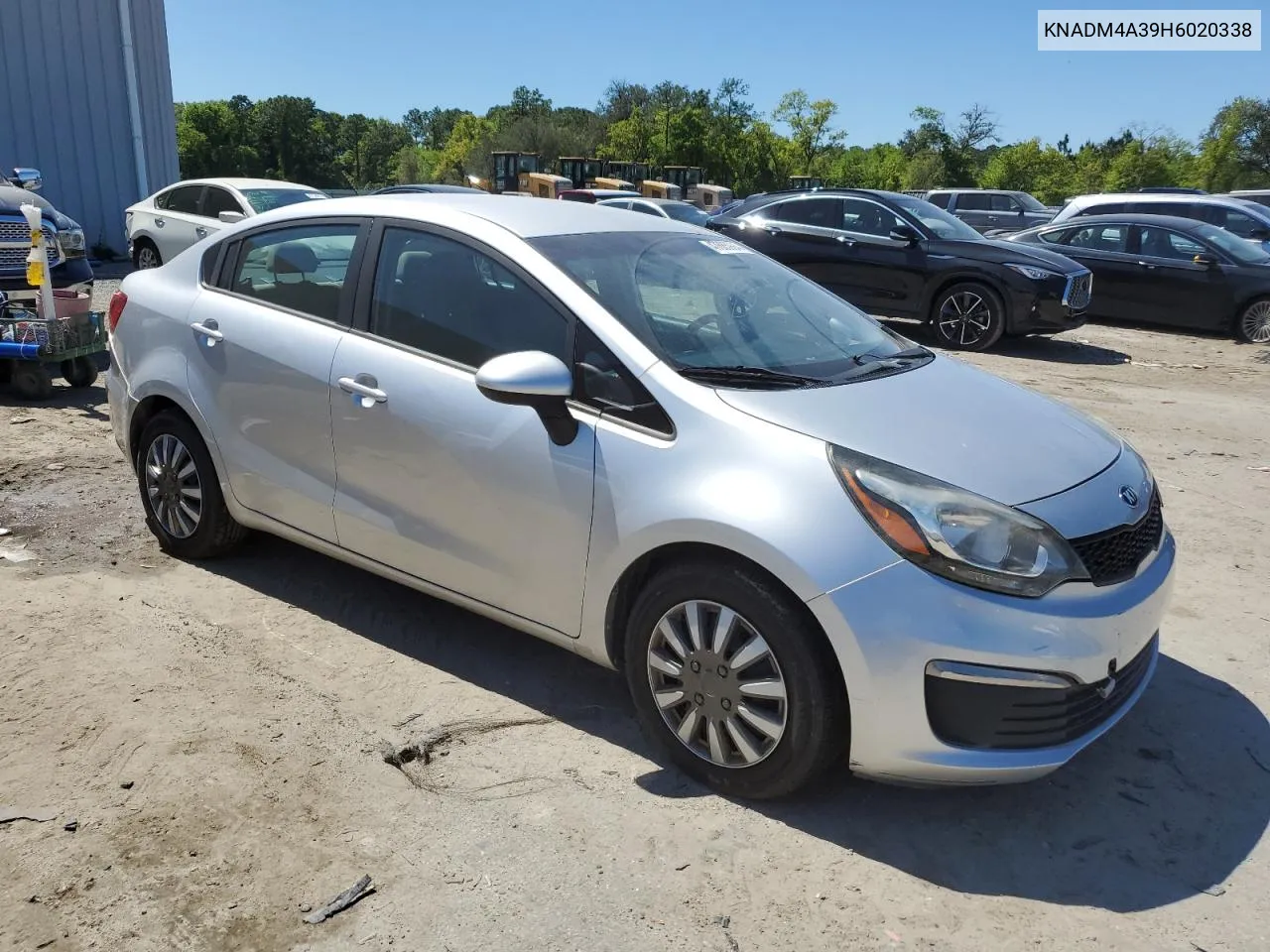 2017 Kia Rio Lx VIN: KNADM4A39H6020338 Lot: 47685994