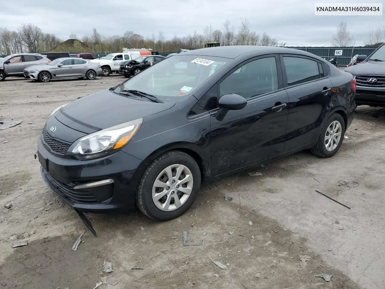 2017 Kia Rio Lx VIN: KNADM4A31H6039434 Lot: 51240104