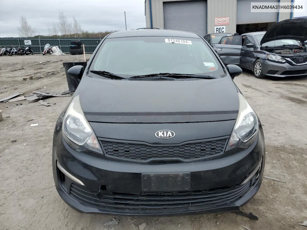 2017 Kia Rio Lx VIN: KNADM4A31H6039434 Lot: 51240104