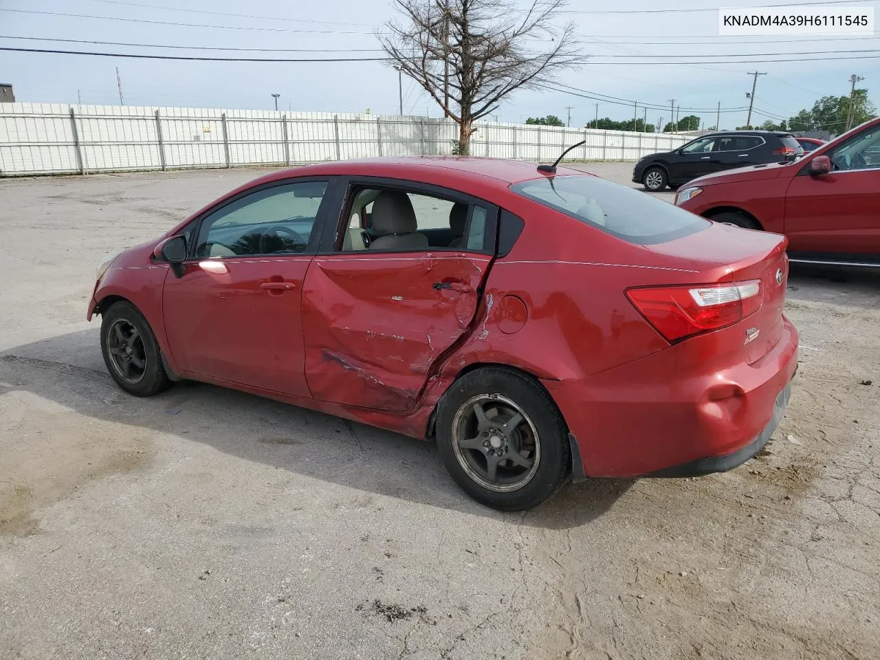 2017 Kia Rio Lx VIN: KNADM4A39H6111545 Lot: 55708024