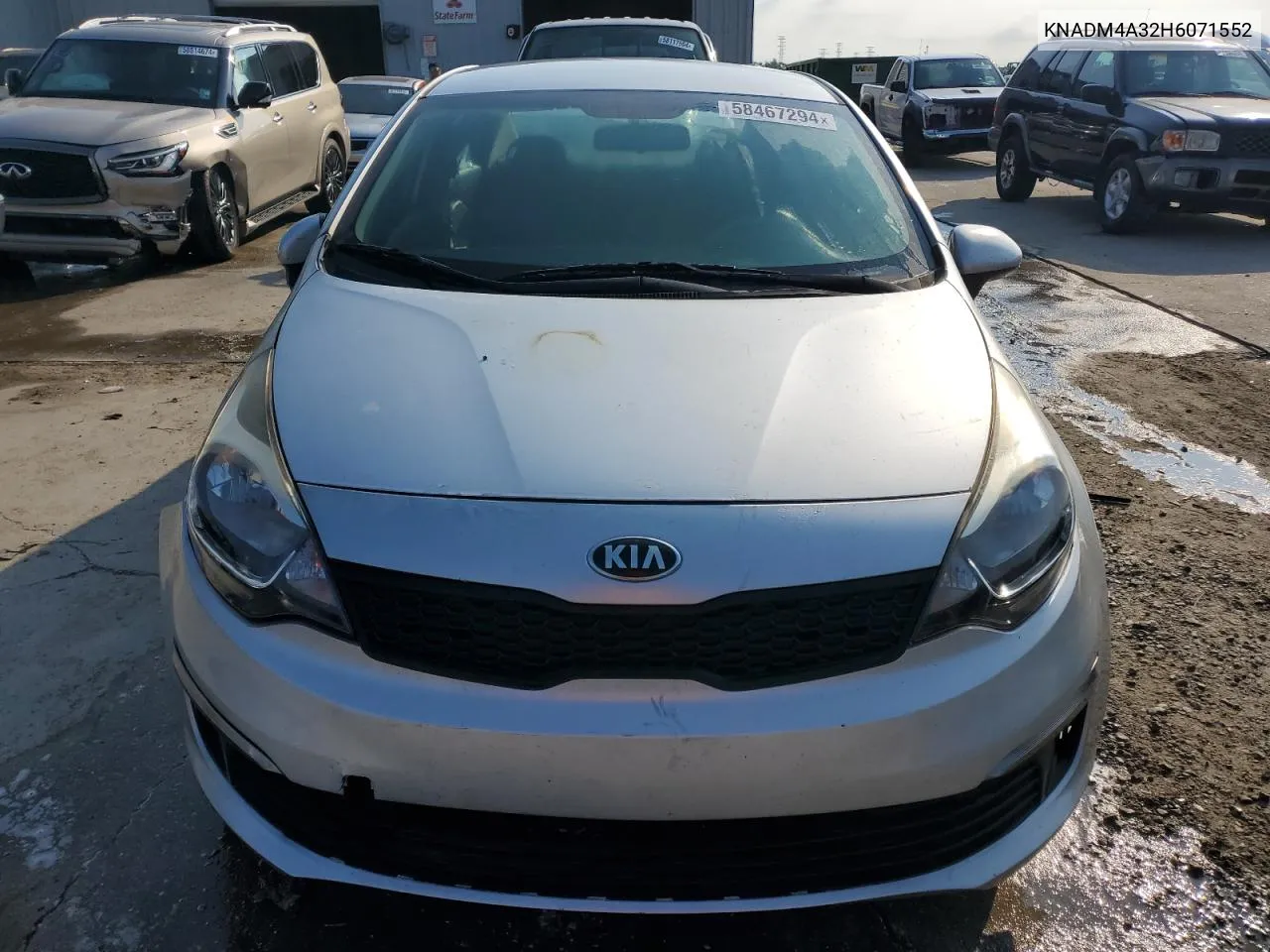 2017 Kia Rio Lx VIN: KNADM4A32H6071552 Lot: 58467294