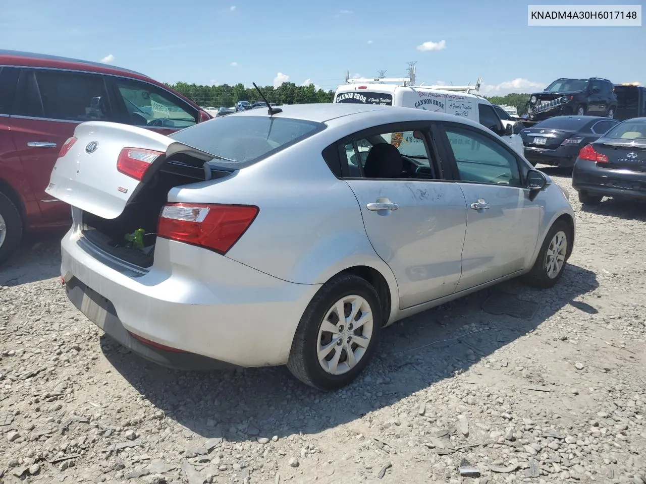 2017 Kia Rio Lx VIN: KNADM4A30H6017148 Lot: 61602174