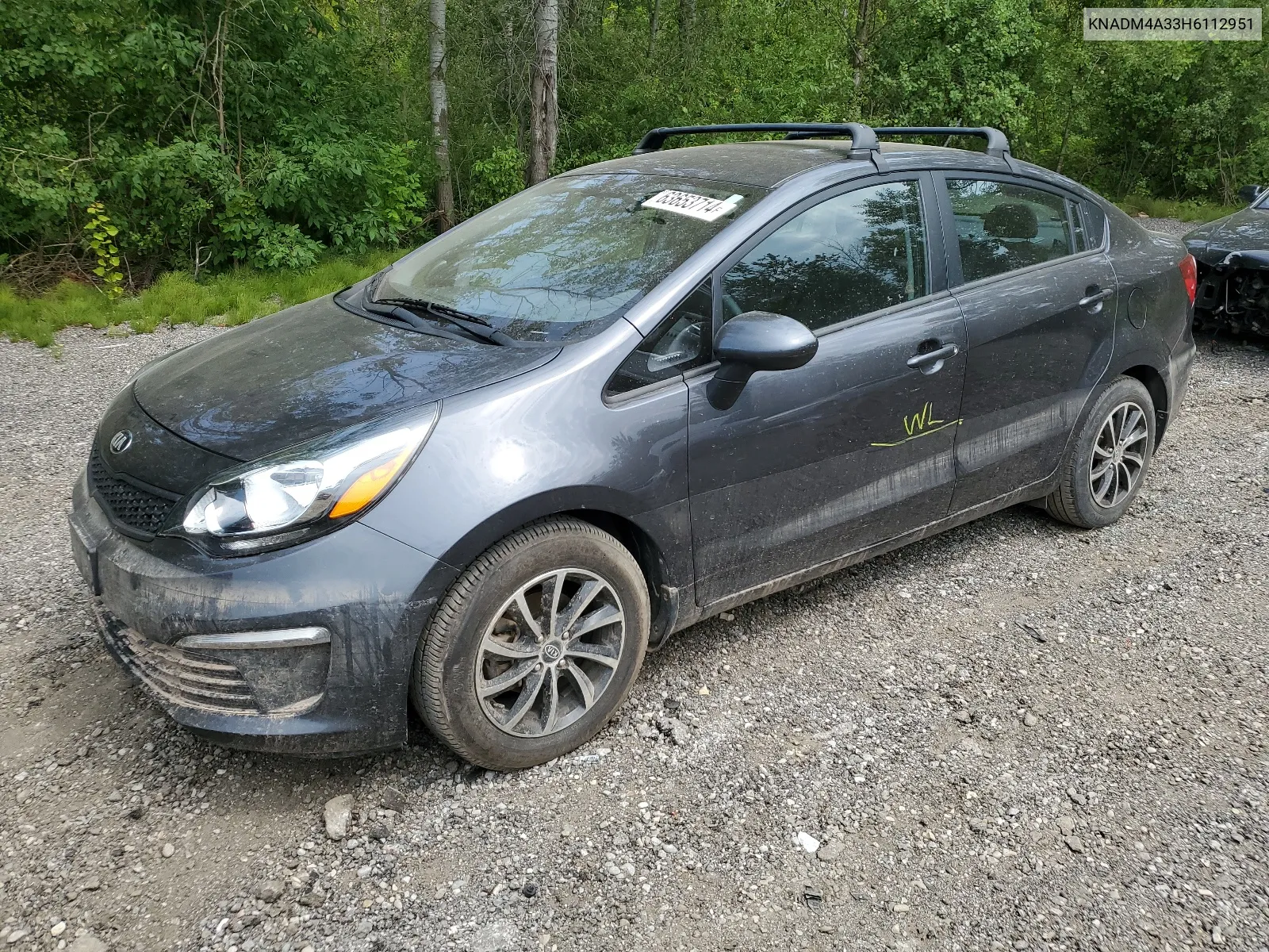 2017 Kia Rio Lx VIN: KNADM4A33H6112951 Lot: 63653714