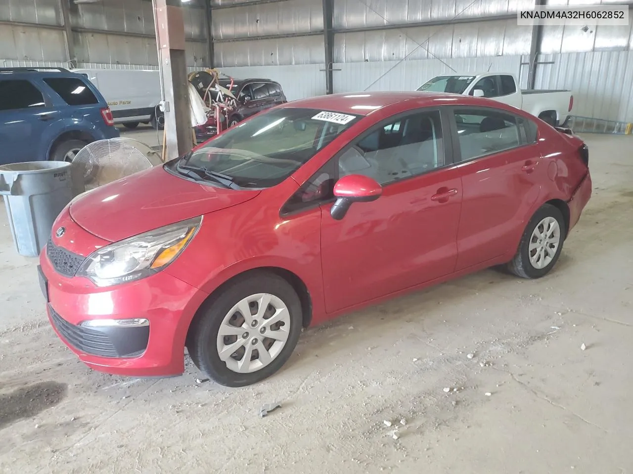 2017 Kia Rio Lx VIN: KNADM4A32H6062852 Lot: 63861124