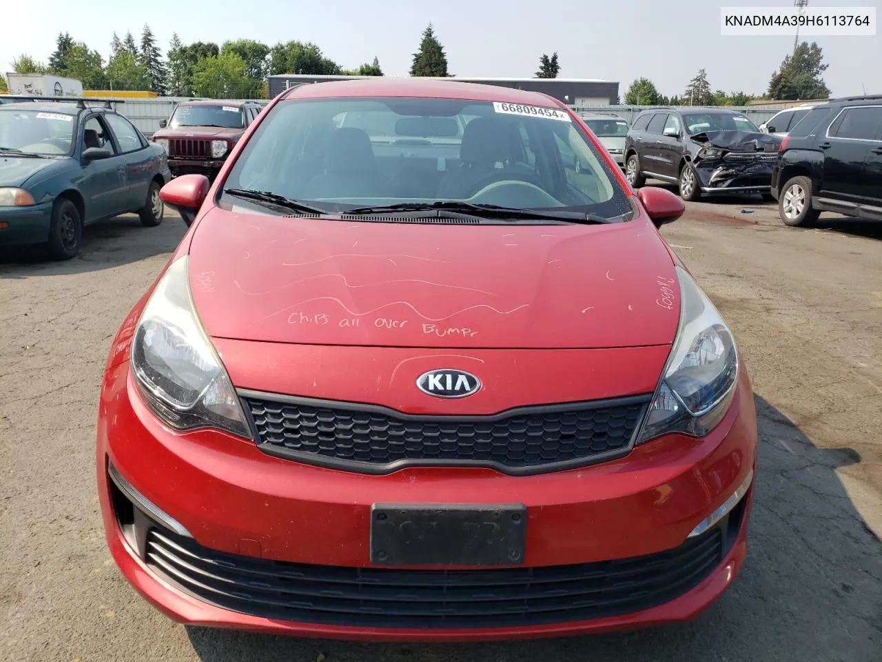 2017 Kia Rio Lx VIN: KNADM4A39H6113764 Lot: 66809454