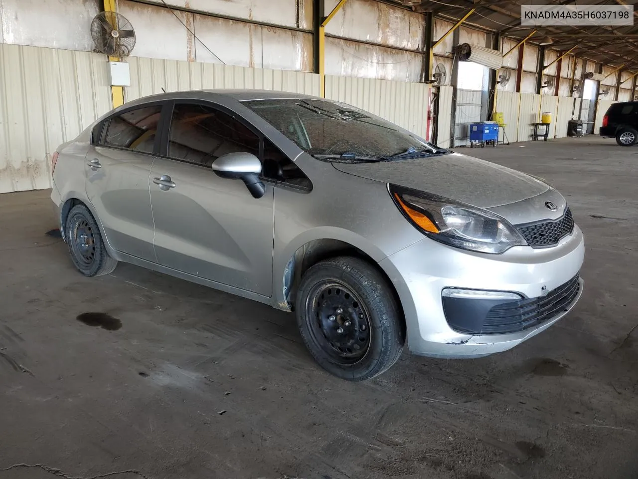 2017 Kia Rio Lx VIN: KNADM4A35H6037198 Lot: 68826554