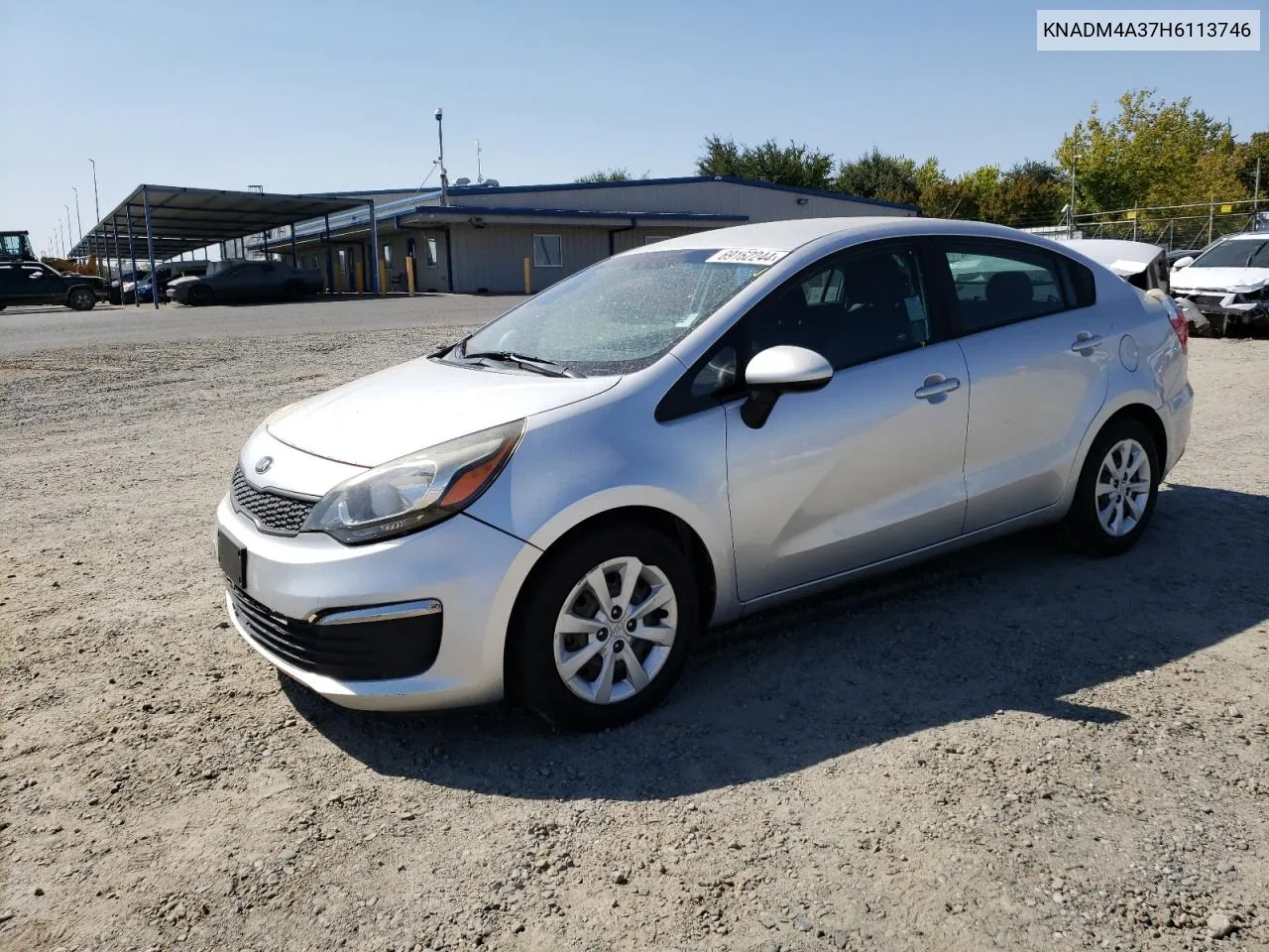 2017 Kia Rio Lx VIN: KNADM4A37H6113746 Lot: 69162244