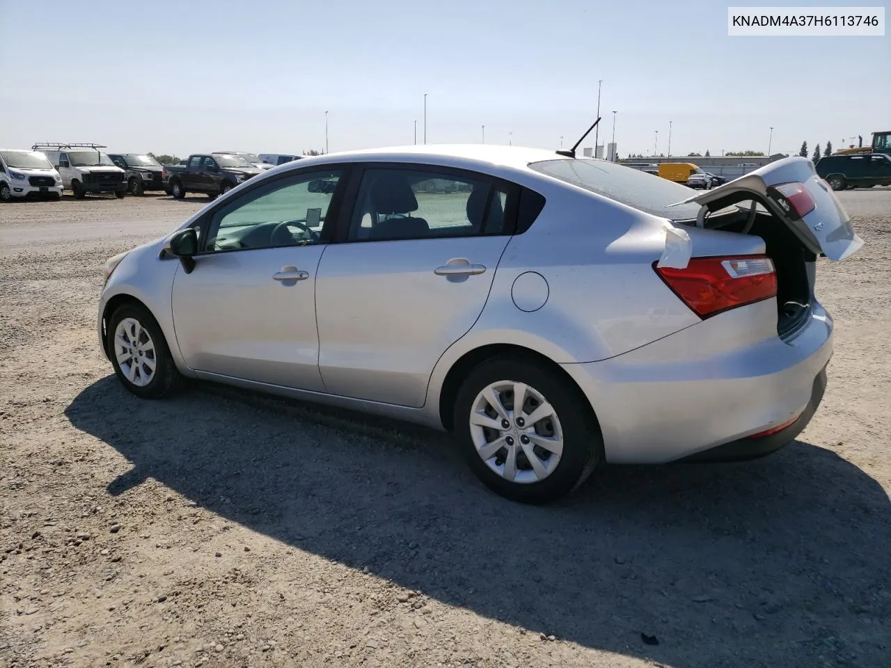 2017 Kia Rio Lx VIN: KNADM4A37H6113746 Lot: 69162244