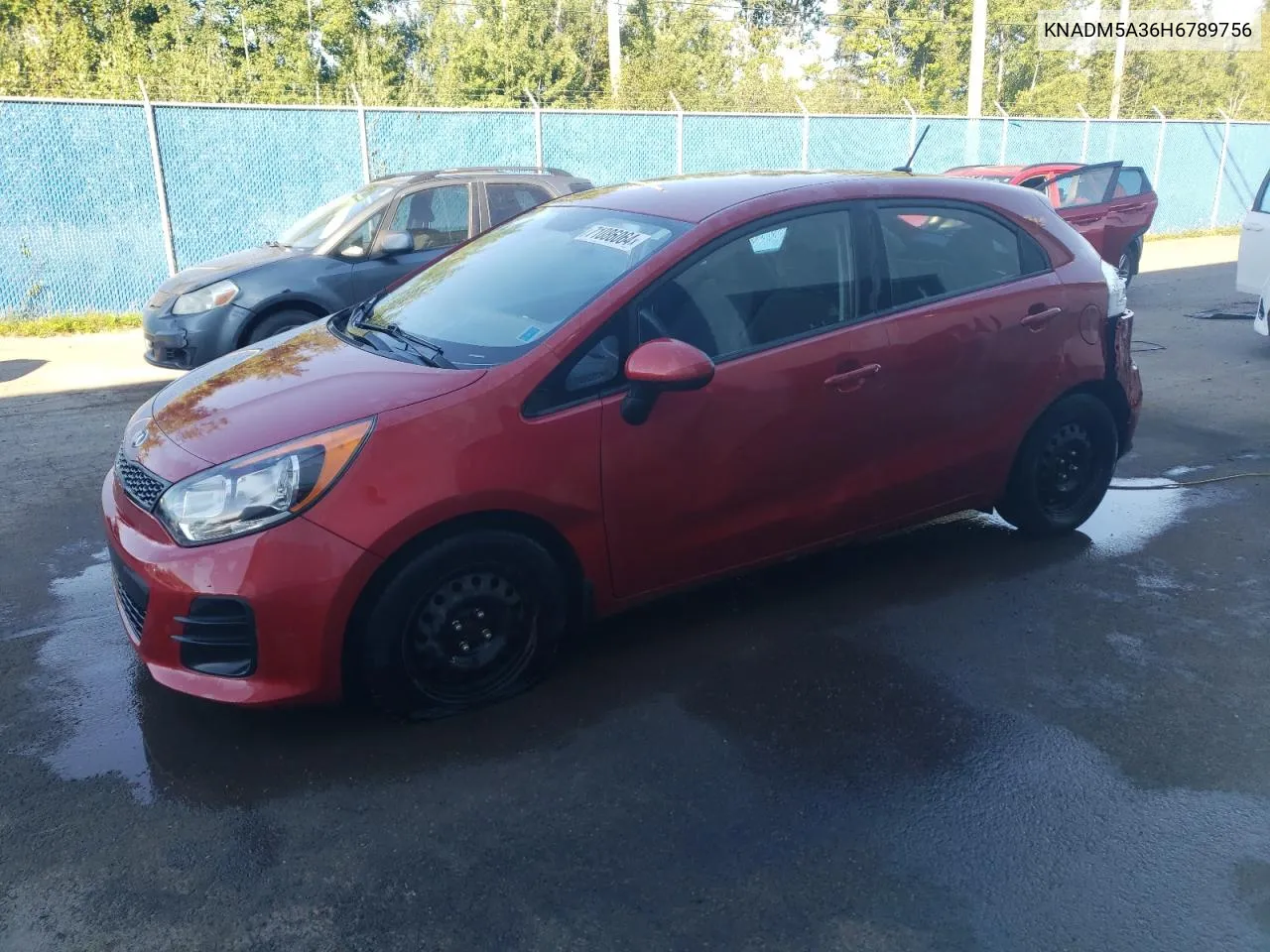 2017 Kia Rio Lx VIN: KNADM5A36H6789756 Lot: 71086064