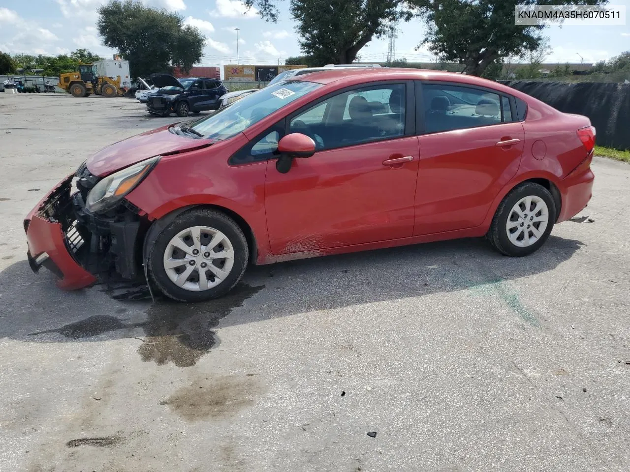 2017 Kia Rio Lx VIN: KNADM4A35H6070511 Lot: 73654414