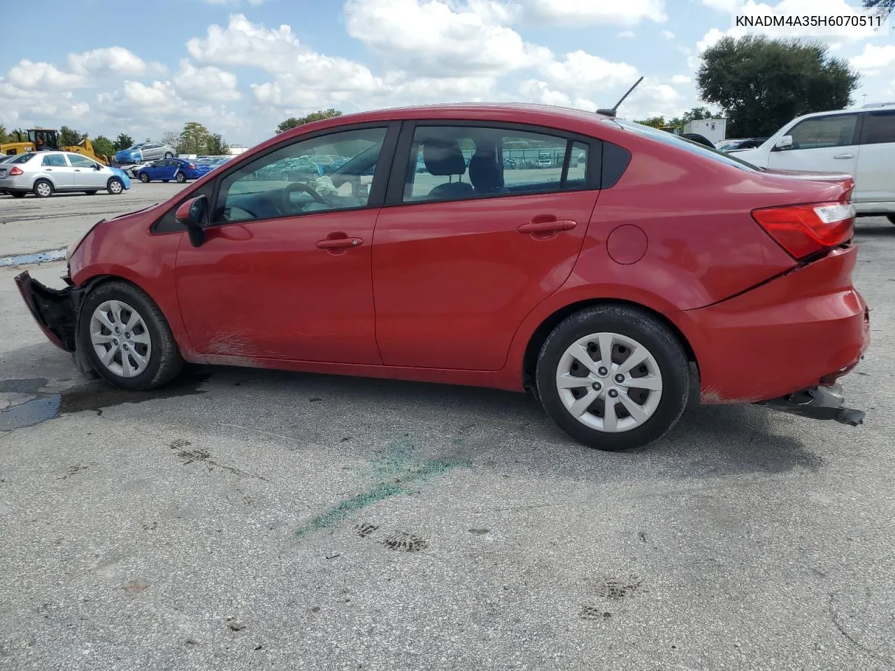 2017 Kia Rio Lx VIN: KNADM4A35H6070511 Lot: 73654414