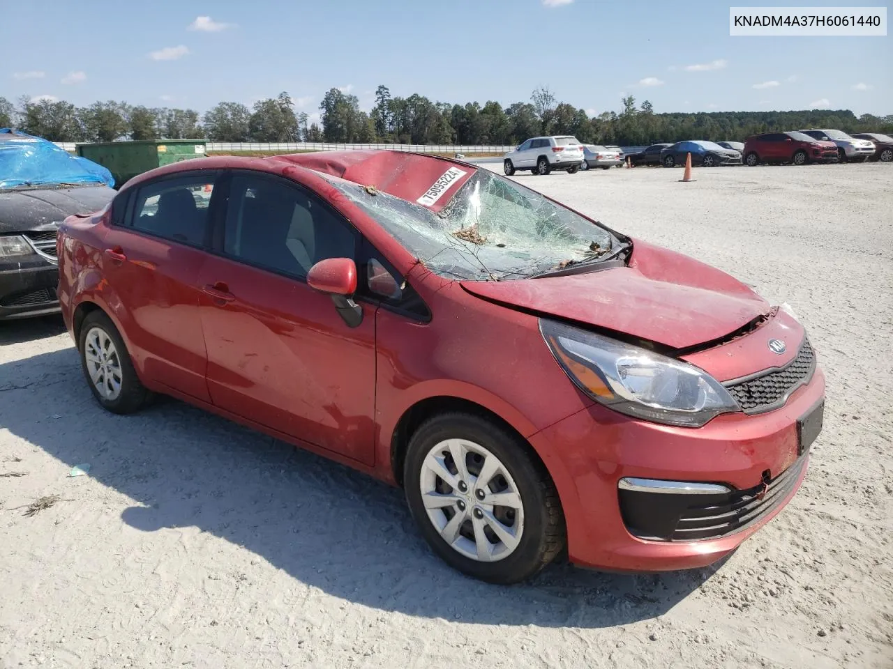 2017 Kia Rio Lx VIN: KNADM4A37H6061440 Lot: 75095224