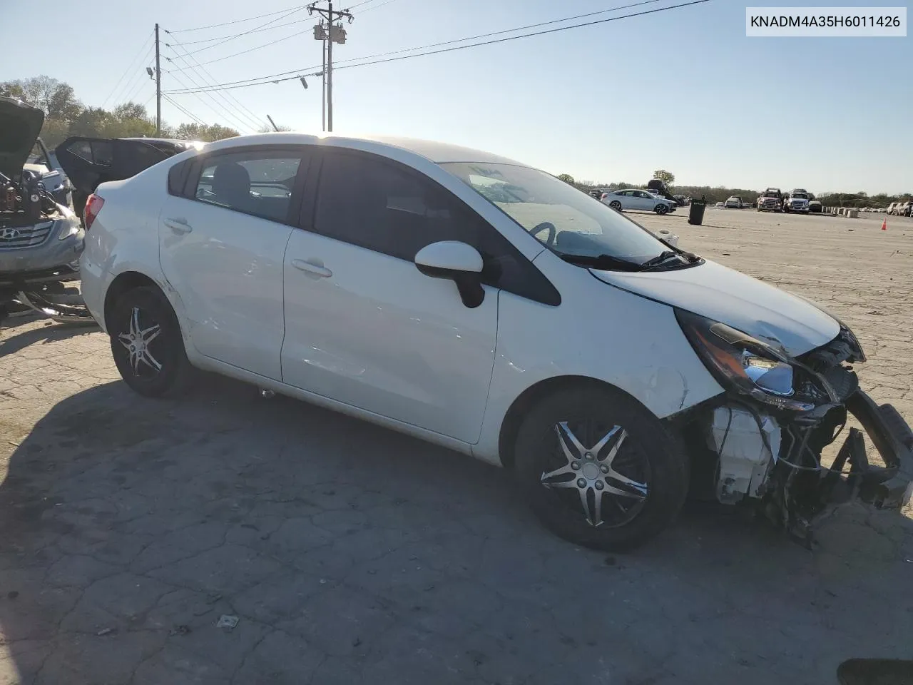 2017 Kia Rio Lx VIN: KNADM4A35H6011426 Lot: 75331774