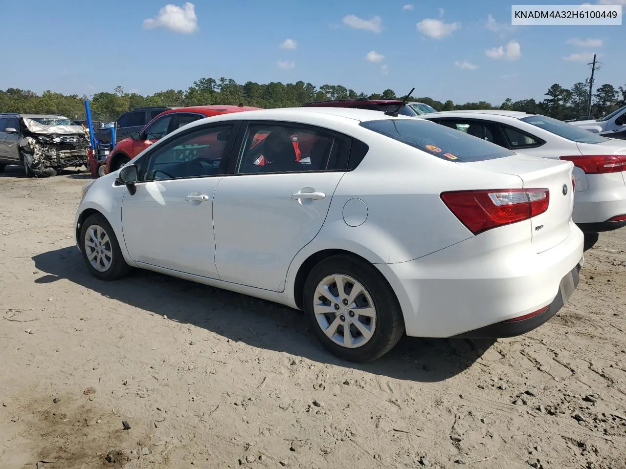 2017 Kia Rio Lx VIN: KNADM4A32H6100449 Lot: 77611714