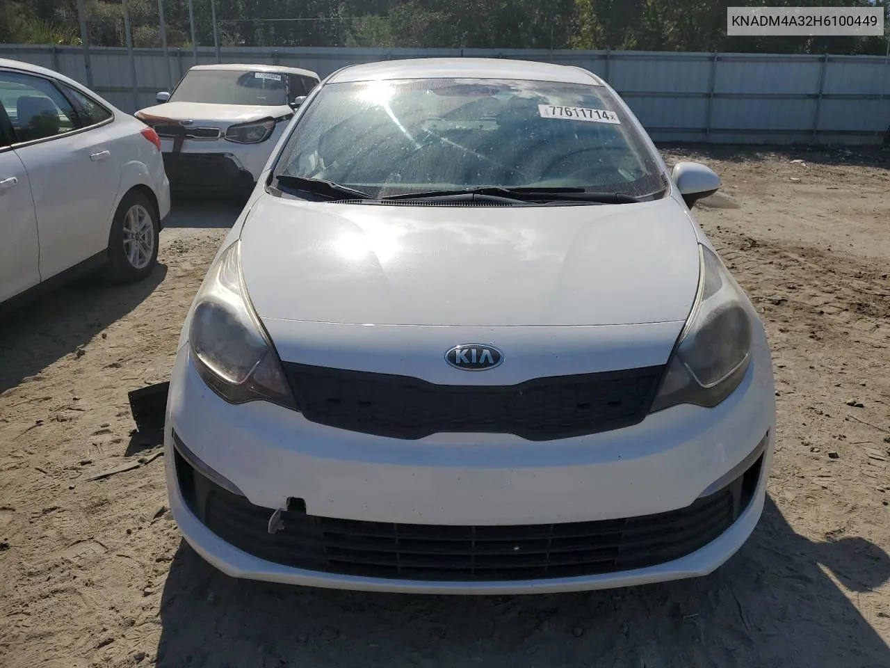 2017 Kia Rio Lx VIN: KNADM4A32H6100449 Lot: 77611714