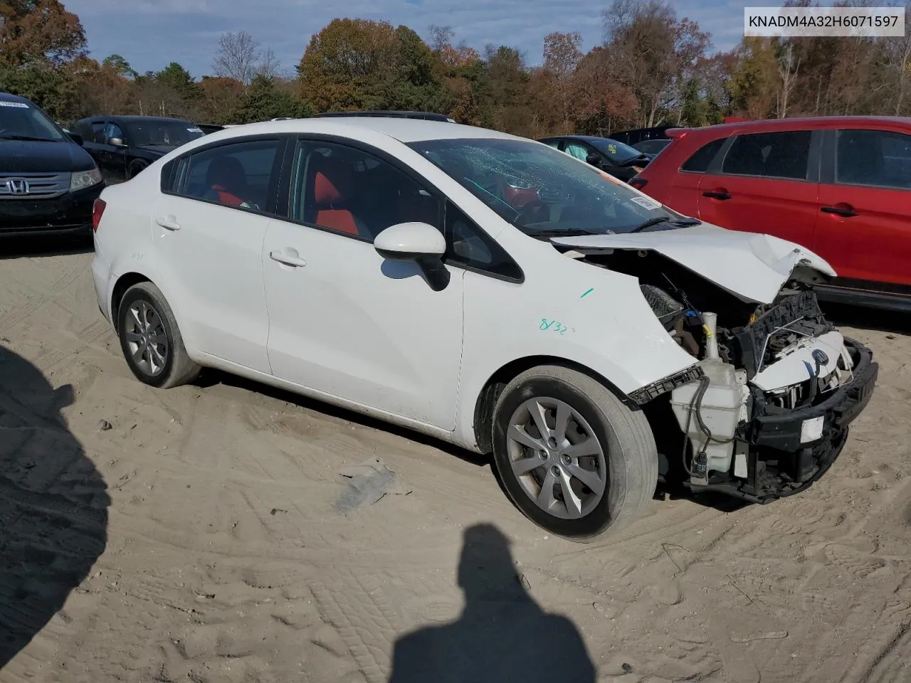 2017 Kia Rio Lx VIN: KNADM4A32H6071597 Lot: 79569824