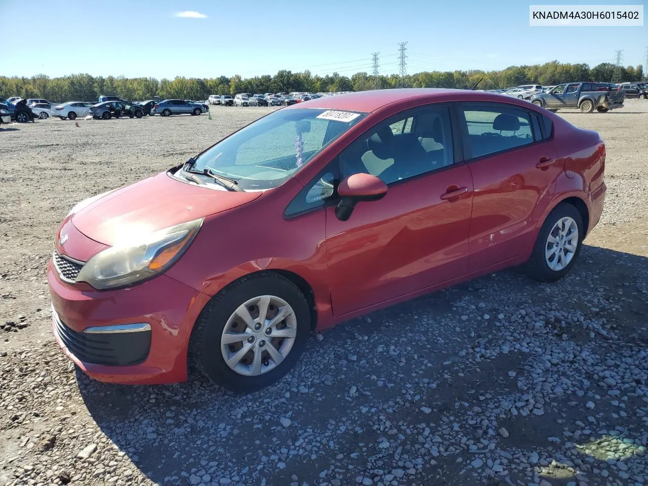 2017 Kia Rio Lx VIN: KNADM4A30H6015402 Lot: 80418204